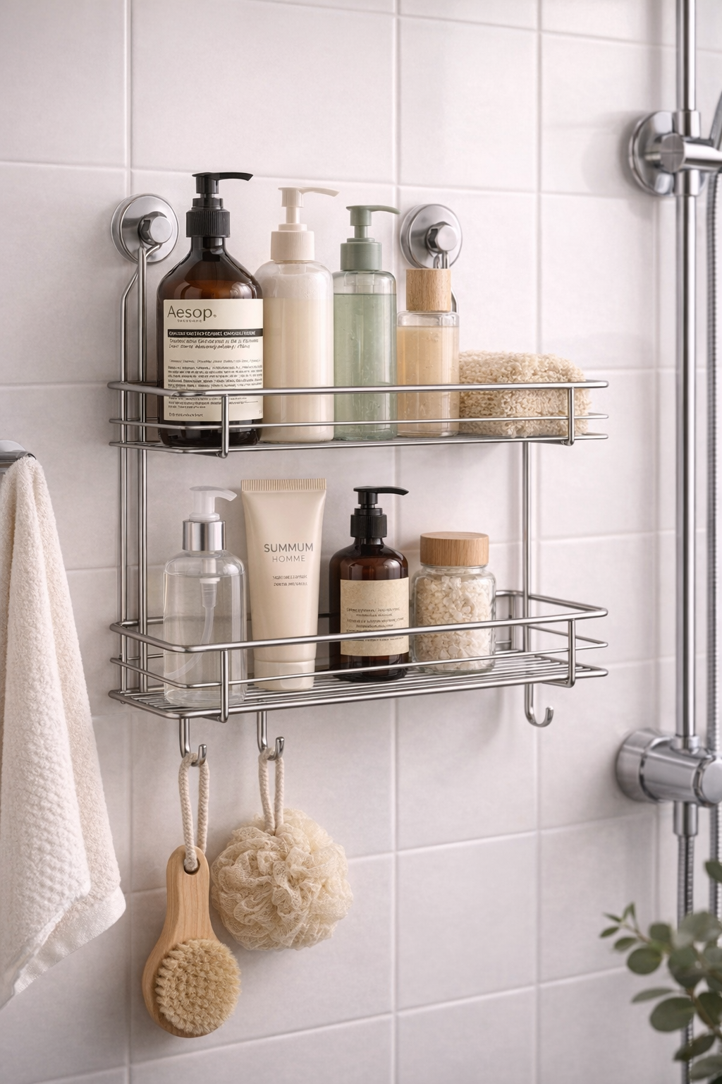Stainless Steel Bathroom Storage Rack