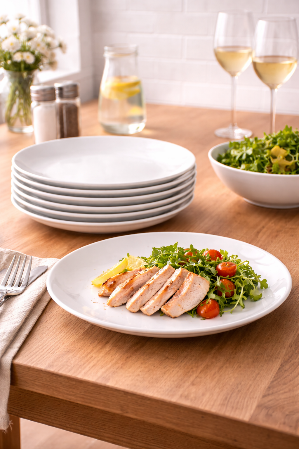 Premium Porcelain Dinner Plate Set